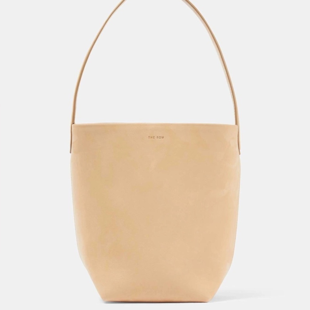 The Row Park N/S Small suede tote bag